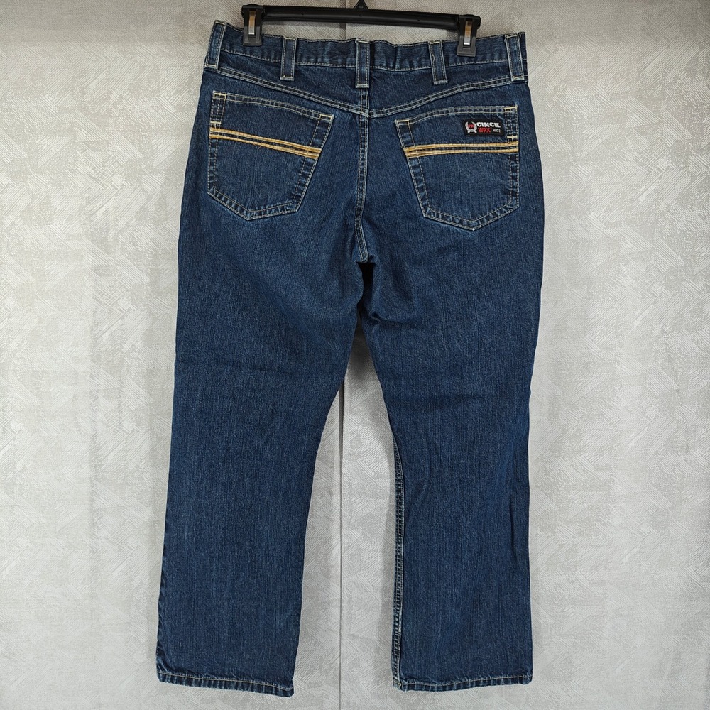 Cinch WRX Jeans Mens 36x29 Blue Flame Resistant FR Workwear Denim Utility Pants